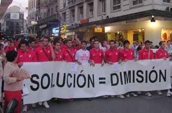 La última movilización se produjo contra el ex presidente Pedro Ruiz