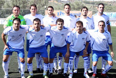 Equipo inicial del Loja en la mañana de hoy en el estadio Medina Lauxa