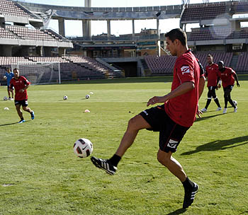 Alex Geijo no jugará contra el Girona FC (PACO AYALA)
