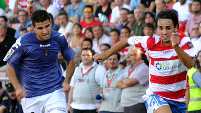 Carlos Calvo, autor del gol en Las Palmas, podría ser titular mañana (BALDOMERO)