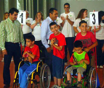 Juan Luis, Álvaro y Nacho, miembros del CD Aspace (GRJ)