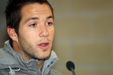 Pedro Barrancos durante su presentación en el Logroñés (RIOJA2.COM)