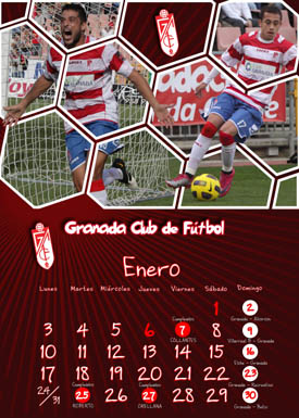 Imagen del calendario rojiblanco para este mes