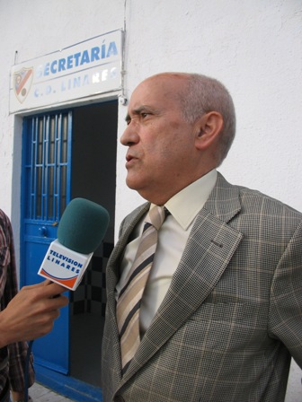 Delfín Cañas, presidente del CD Linares