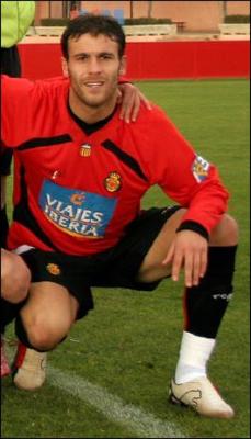 Fonseca con la elástica del RCD Mallorca