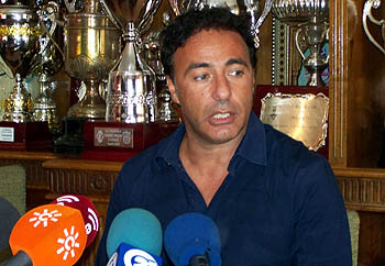 Quique Pina durante una rueda de prensa (ARCHIVO)
