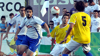 Los lojeños juegan la ida de la segunda eliminatoria este domingo en casa (P. CASTILLO) 